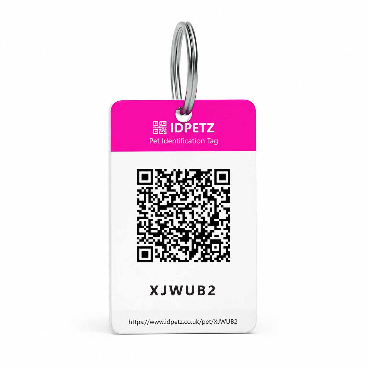 Black QR Pet Tag